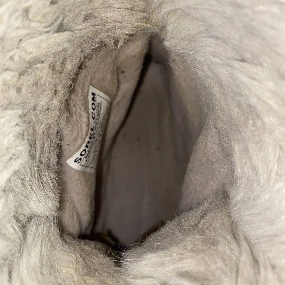 Sorel Tivoli II Women's Winter Snow Boots Waterproof Suede Faux Fur‎ Gray 8.5